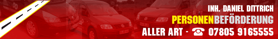 Daniel Dittrich Personenbeförderung Titelbanner